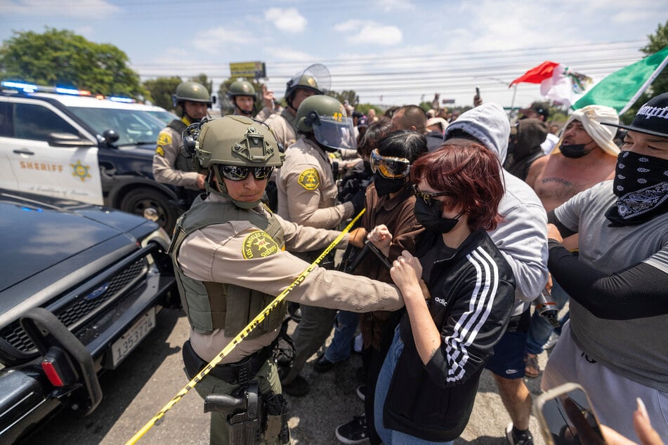 Locals turned out in force to defend their communities as violent ICE raids continued all over Los Angeles.