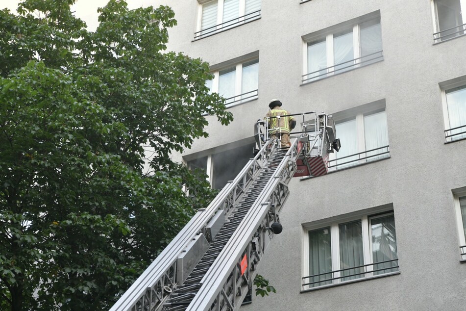 Da Feuer war im vierten Stock eines Wohnhauses ausgebrochen.