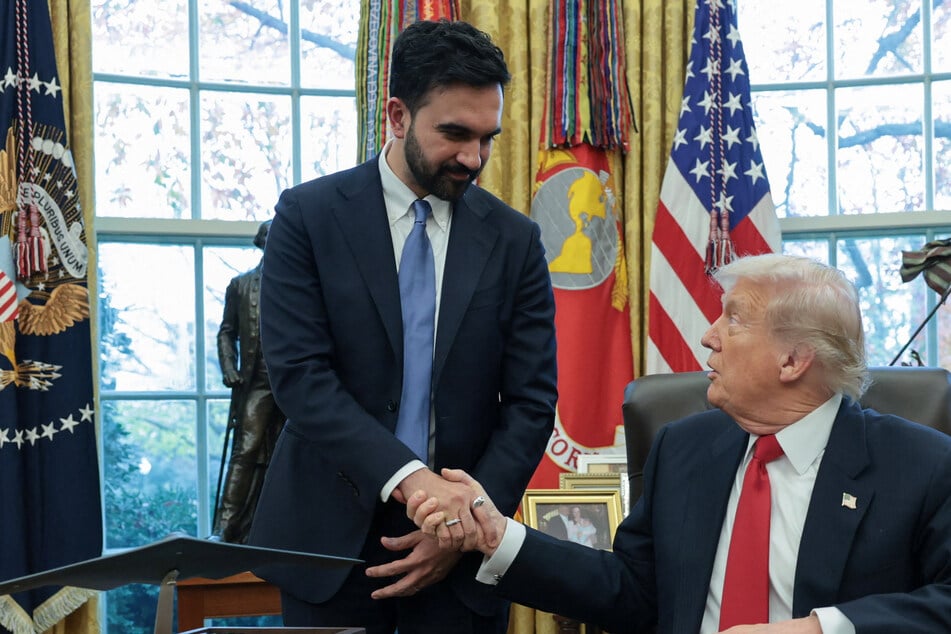 President Donald Trump (r.) shared an unexpectedly warm meeting with New York Mayor-elect Zohran Mamdani on Friday.