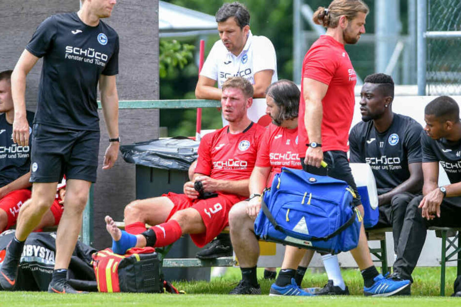 Fabian Klos verletzte sich amSprunggelenk, kann aber wohl wieder ins Training einsteigen.