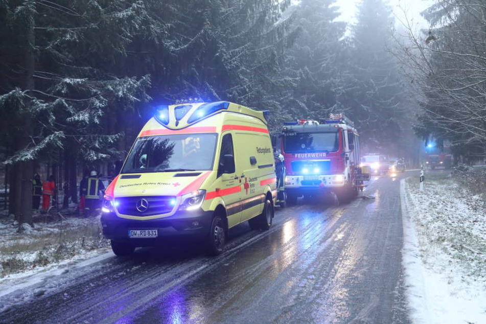 Bei winterlichen Bedingungen verlor die Frau die Kontrolle über ihren Wagen.