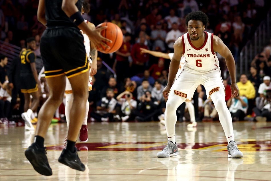 Bronny James had his starting debut for USC hoops with a performance that surprised the basketball world, though it's one he would probably rather forget.