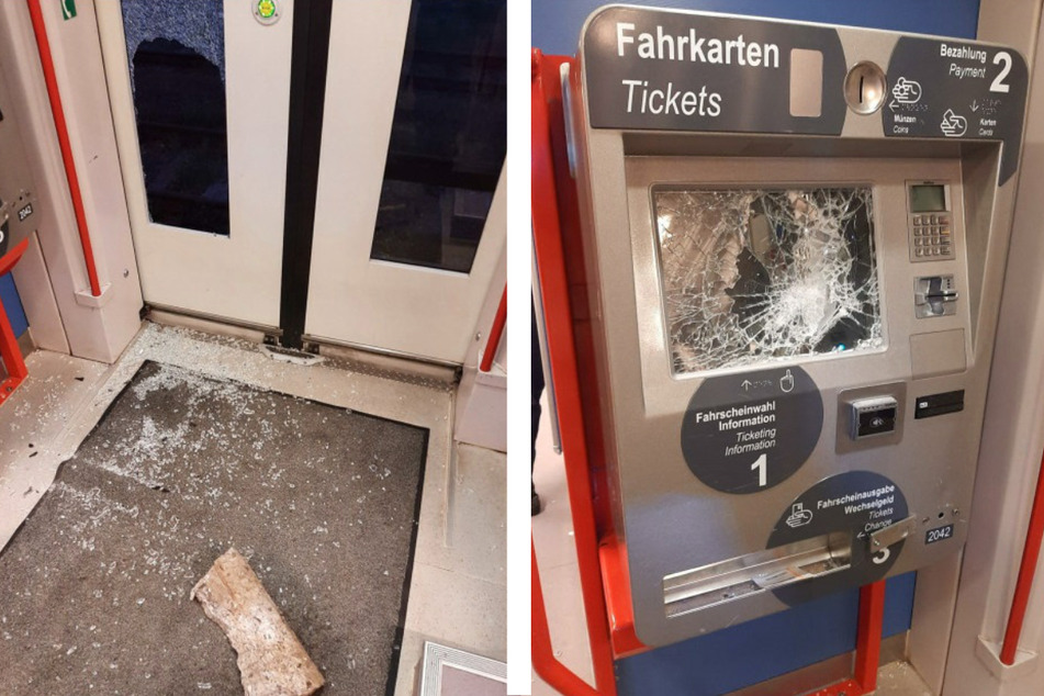 Die Täter verwüsteten einen abgestellten Zug im Sömmerdaer Bahnhof.