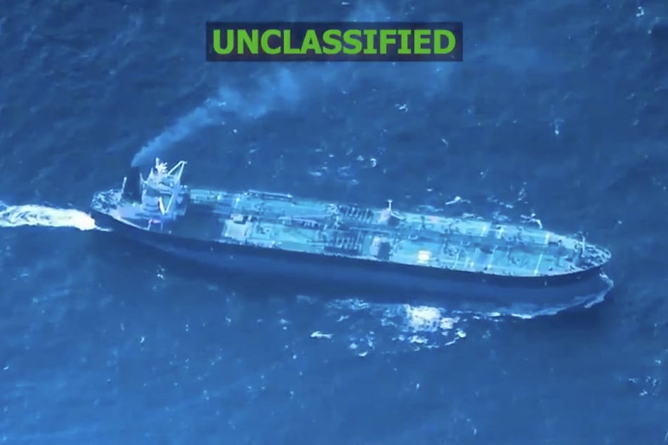 This screen grab, released on Tuesday, from the X account of the US Southern Command shows the motor vessel Sagitta in the Caribbean.