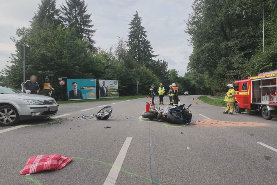 Am Dienstagmorgen wurde ein Motorradfahrer (56) bei einem Unfall in Worpswede lebensgefährlich verletzt.