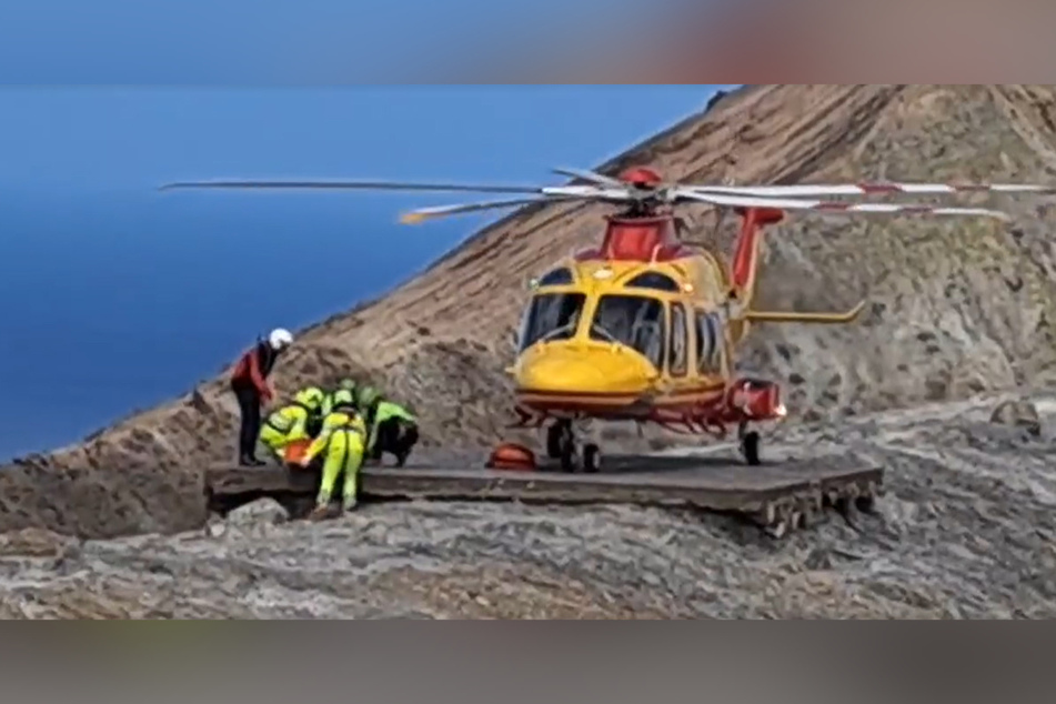 Ein Hubschrauber der italienischen Bergwacht rettete den 83-jährigen.