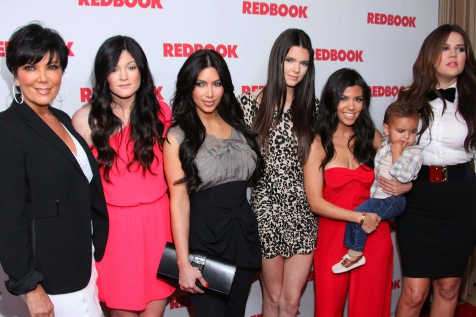 The Kardashians-Jenners (from l. to r.): Kris Jenner, Kylie Jenner, Kim Kardashian, Kendall Jenner, Kourtney Kardashian, and Khloé Kardashian.