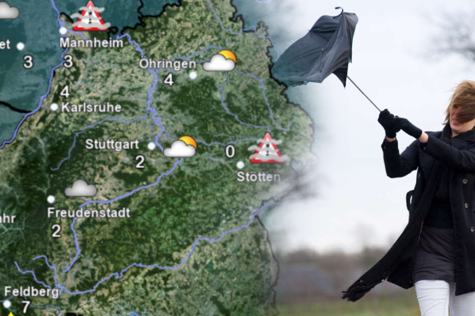 So wird das Wetter im Ländle. (Fotomontage)