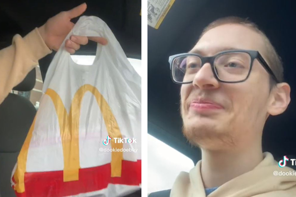 Mann holt Essen bei McDonald's: Als er in die Tüte guckt, traut er seinen Augen kaum