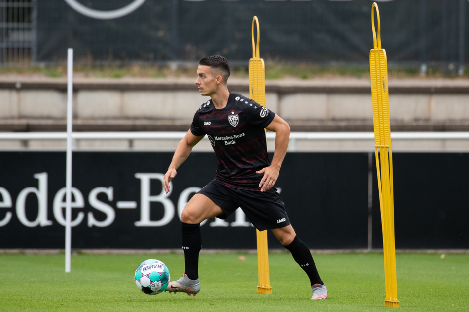 Erik Thommy (26) beim Mannschaftstraining im August.