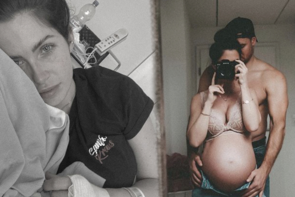 Isabel (30) und Mimi (37) Kraus erwarten ihr viertes Kind, doch die Schwangerschaft verläuft gerade alles andere als perfekt. (Fotomontage)
