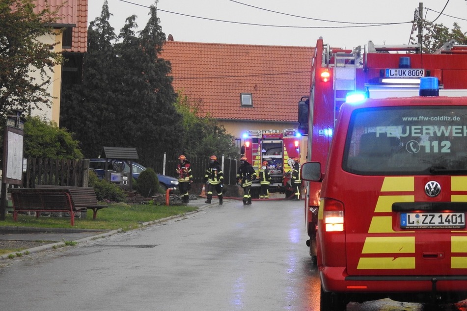 Mehrere Feuerwehren waren wegen des Blitzeinschlags im Einsatz.