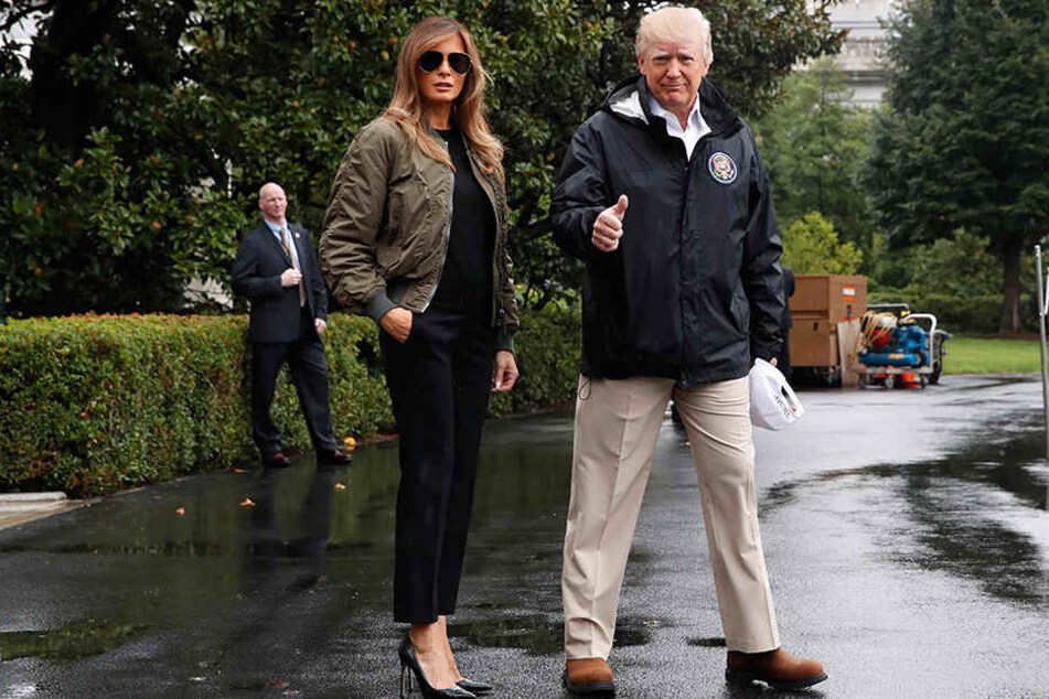 Trumps fliegen in Krisenregion: Darum blamiert sich Melania mit diesem Outfit