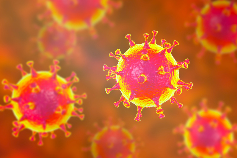 Über 47.0000 Menschen haben sich in Bayern mit dem Coronavirus infiziert. (3D Illustration)