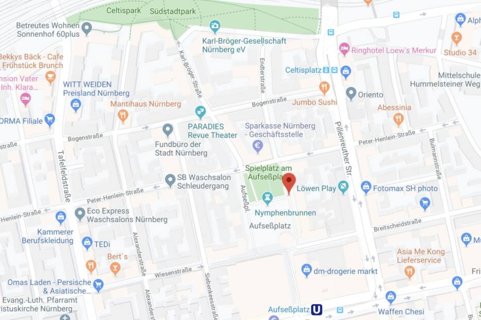 Zeugen, die Verdächtiges rund um den Aufseßplatz in Nürnberg beobachtet haben, sollen sich bei der Polizei melden.