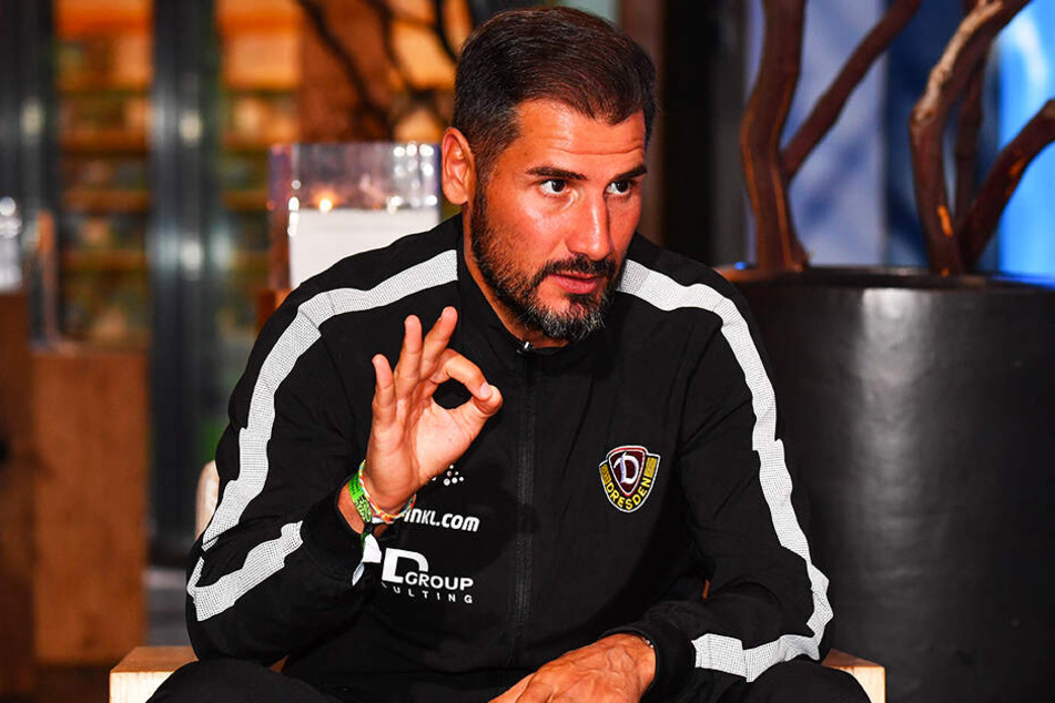 Vorzüglich, 1A! Dynamo-Trainer Cristian Fiel war mit allem rund herum zufrieden.