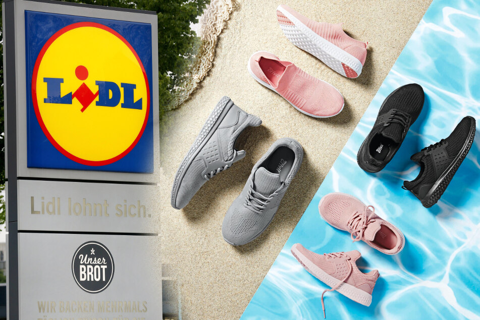 Die Schuhe gibt's in Kinder- und Erwachsenengrößen. (Montage)