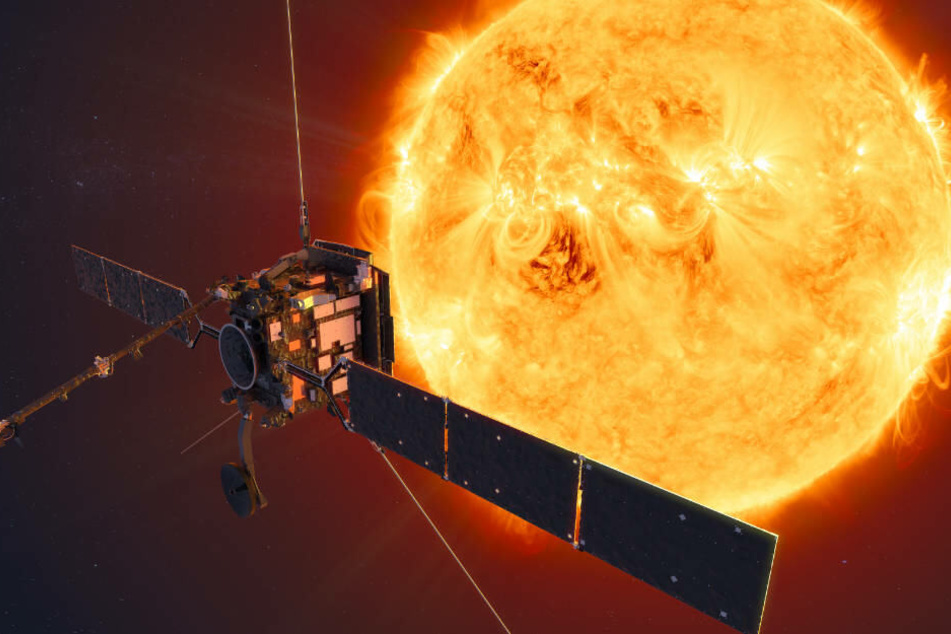 Die Raumsonde "Solar Orbiter".