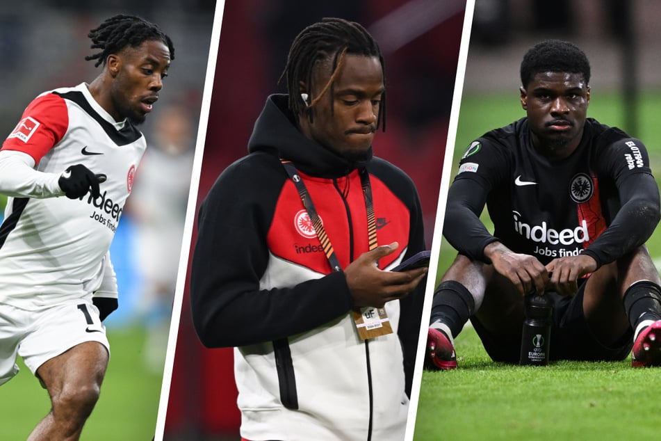 Elye Wahi (23), Michy Batshuayi (32) und Junior Dina Ebimbe (25, v.l.n.r.) werden die Hessen wohl verlassen müssen.