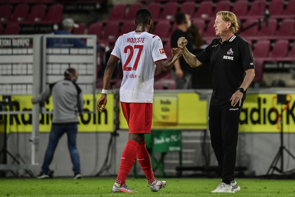 FC-Trainer Markus Gisdol (50) konnte sich zuletzt auf seinen Joker Anthony Modeste (32) verlassen.