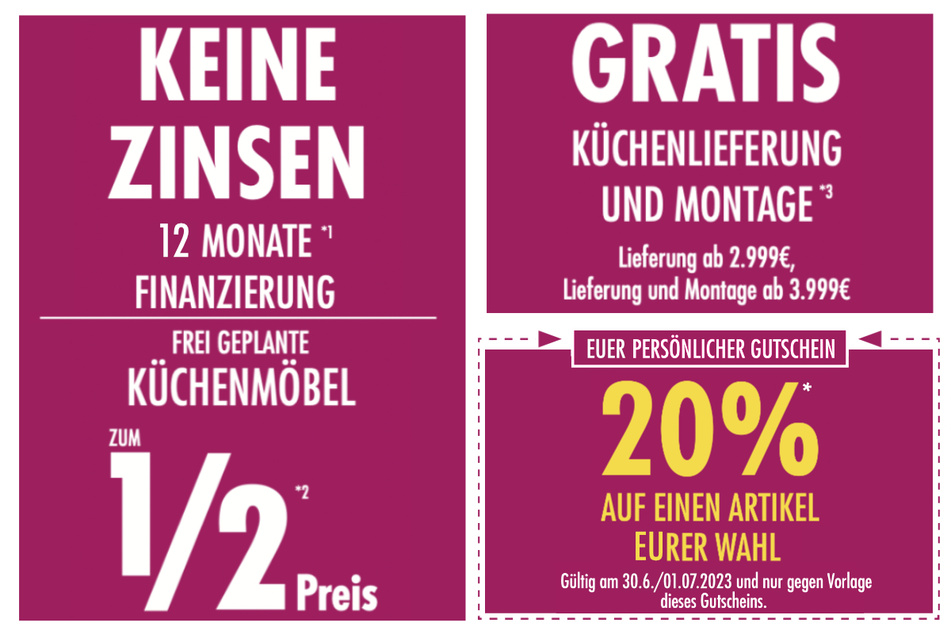 Hier klicken und 20 Prozent auf einen Artikel Eurer Wahl sichern.
