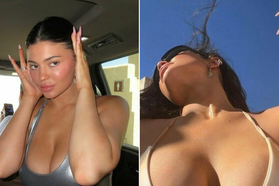 Kylie Jenner sports risqué nude swimsuit in cheeky IG pics