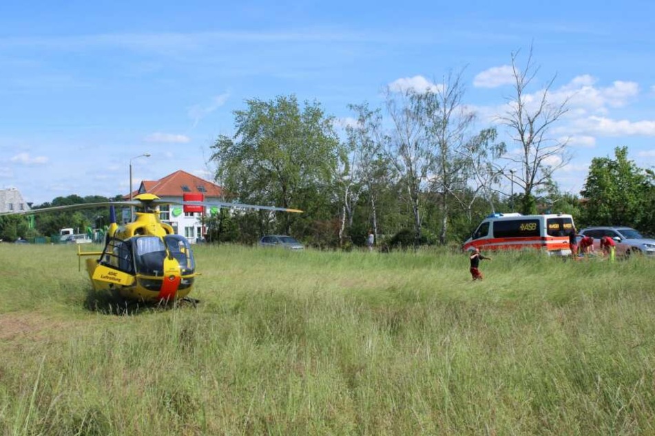 Auch ein Rettungshubschrauber wurde angefordert.