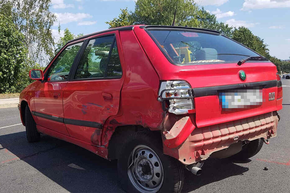 Der Skoda wurde ebenfalls beschädigt.