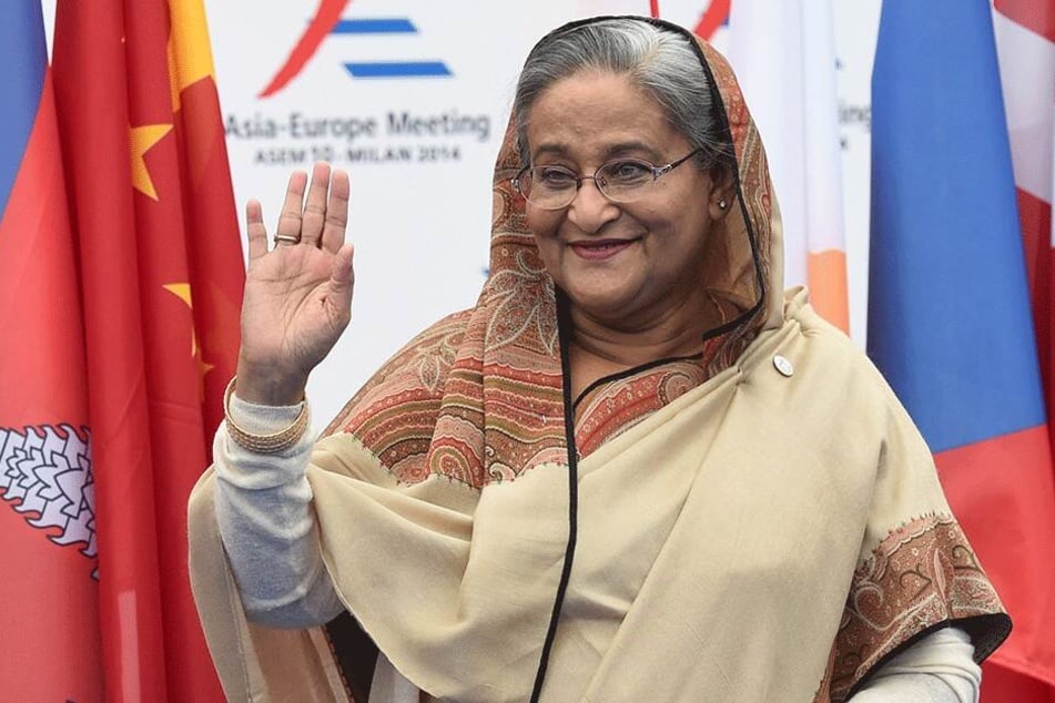 Die Premierministerin von Bangladesch: Hasina Wajed (71).