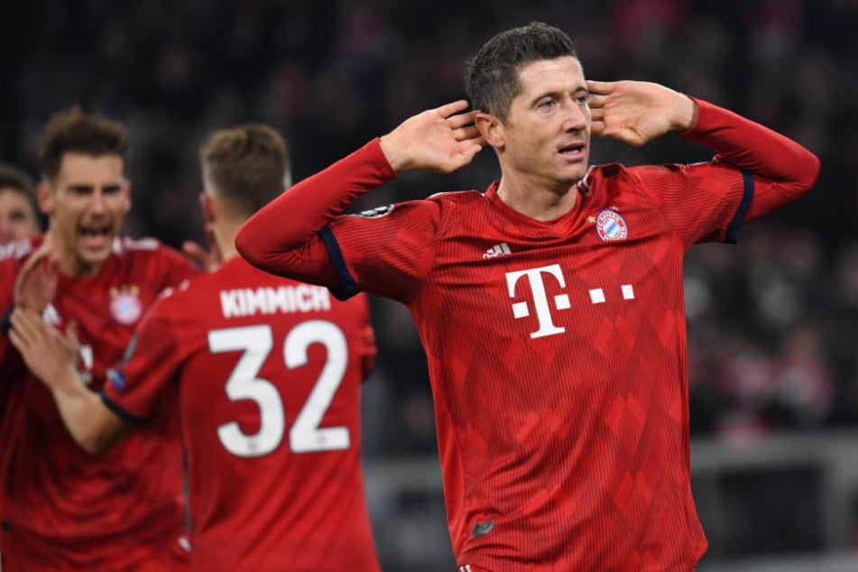 Robert Lewandowski sorgte für den 3:0-Halbzeitstand.