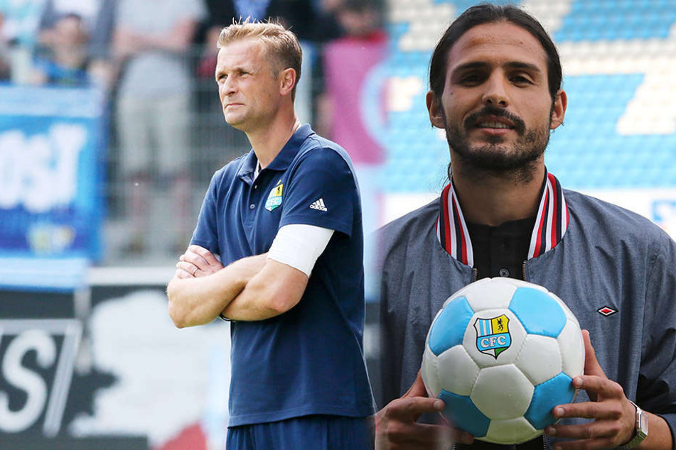 Trainer David Bergner (links) setzt in der vierten Liga auf Emotionen und Mentalität. Santiago Aloi (r.) soll beim CFC vor allem Mentalität mitbringen.