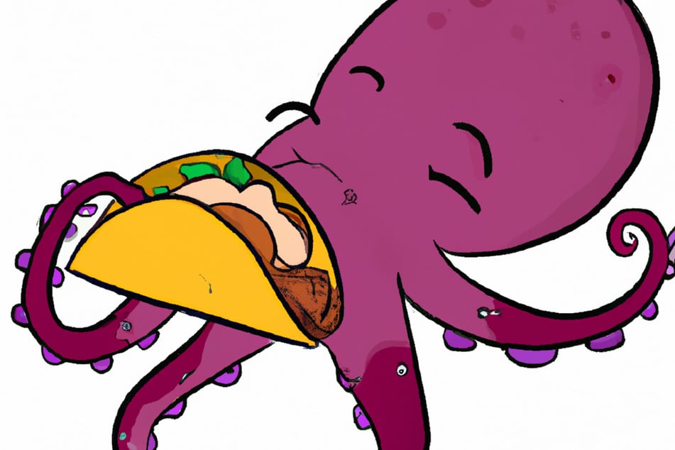 Behold, "an octopus eating a taco" – you can thank us later.