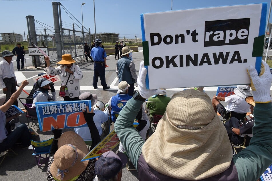 A US Marine stationed in Japan was found guilty of sexual assault as locals' anger at the presence and behavior of American military personnel grows (file photo).