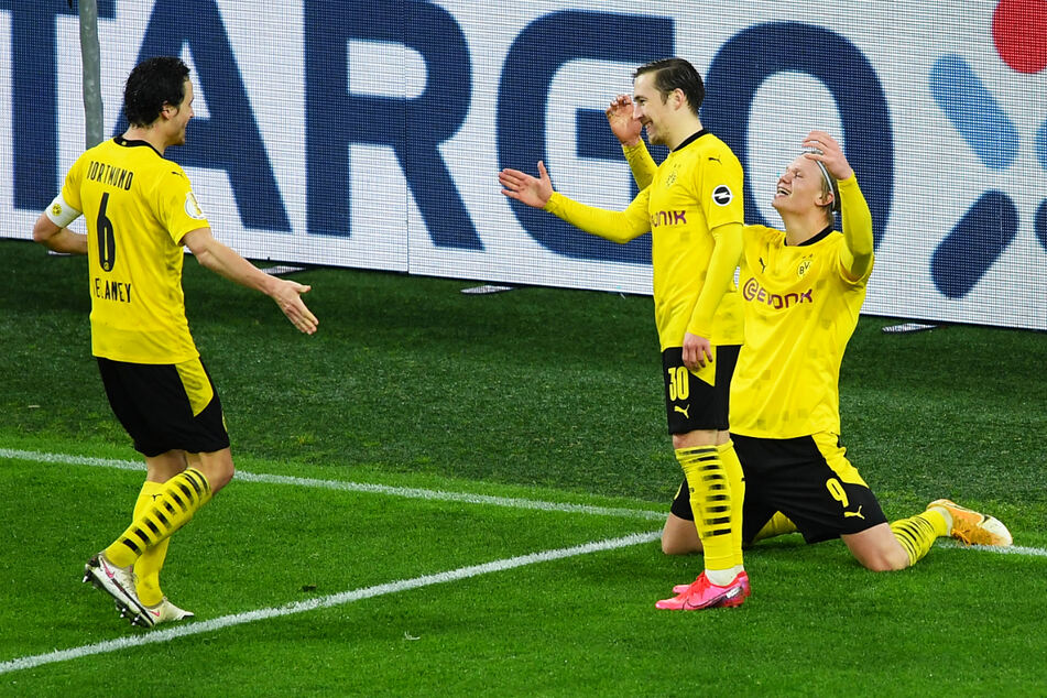 Erling Haaland (20, r.) ist beim BVB der Torgarant in der Offensive.