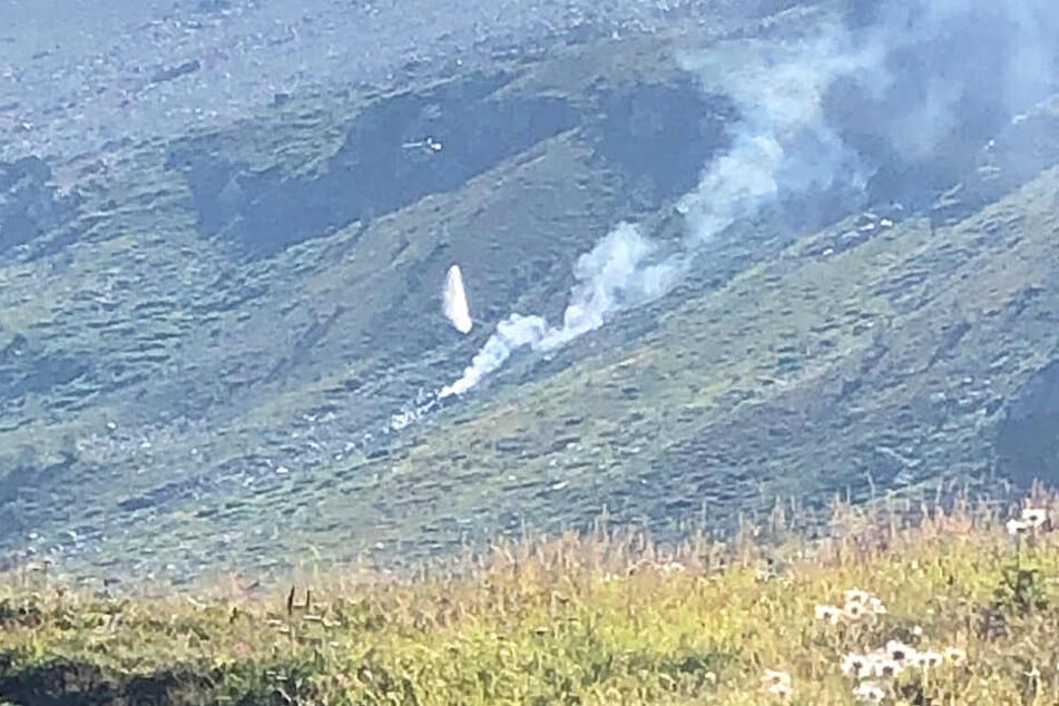 Im Schweizer Kanton Wallis ist ein Flugzeug abgestürzt.