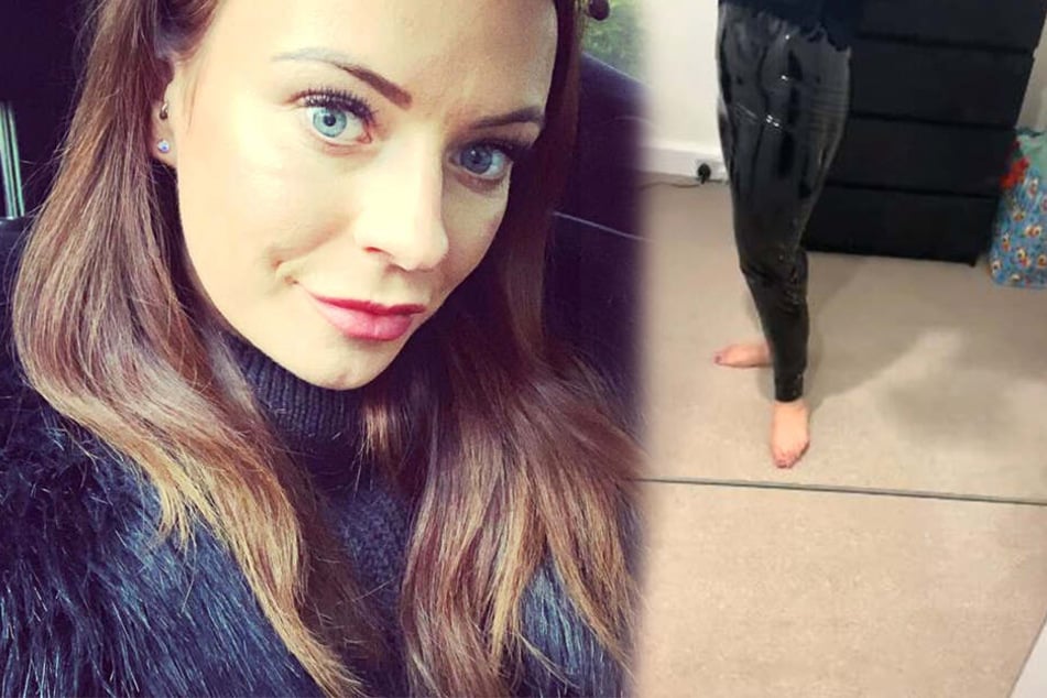 Abi Radley (27) war mit ihrer Kunstlederkleidung so gar nicht einverstanden.