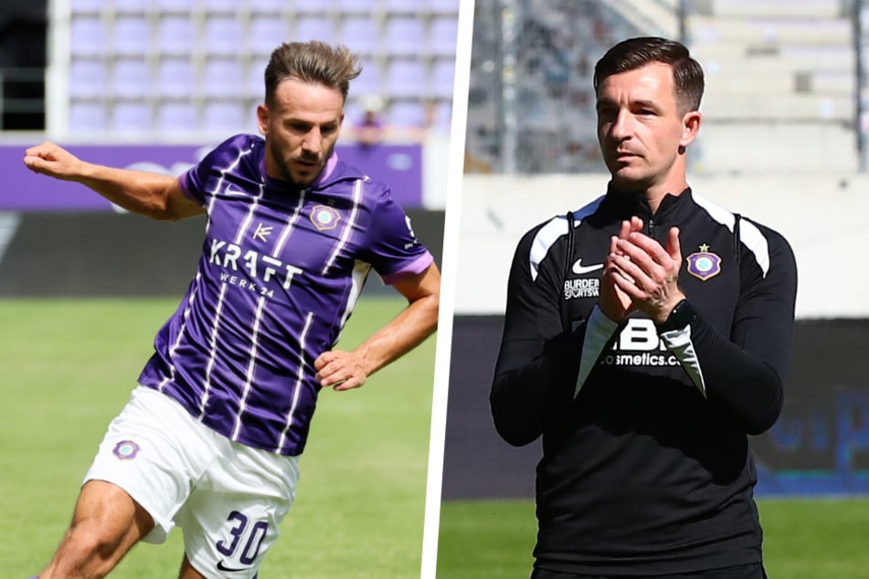 Vor knapp elf Jahren schaffte es Erzgebirge Aue in die zweite Runde des DFB-Pokals. Mit dabei - so wie am heutigen Samstag: Simon Skarlatidis (35, l.) und Martin Männel (38).