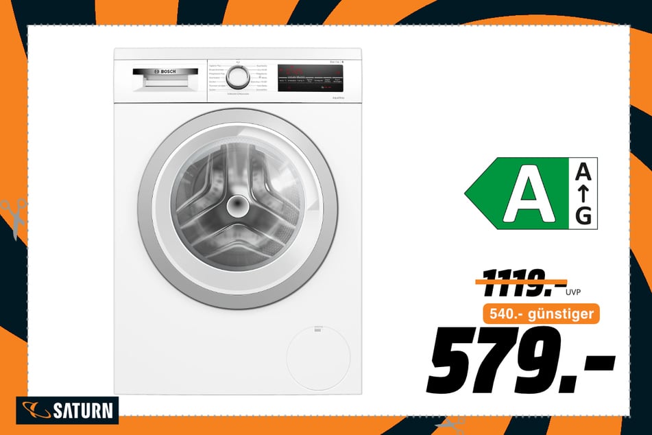 Bosch-Waschmaschine für 579 statt 1.119 Euro.