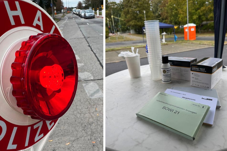 Im Berliner Ortsteil Marzahn kontrollierte die Polizei am gestrigen Donnerstag Autofahrer auf Alkohol- und Drogeneinfluss.