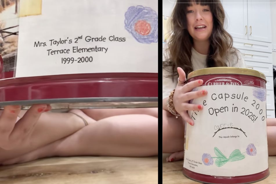 Carrie aus den USA stieß zufällig auf ihre Zeitkapsel aus dem Jahr 1999.