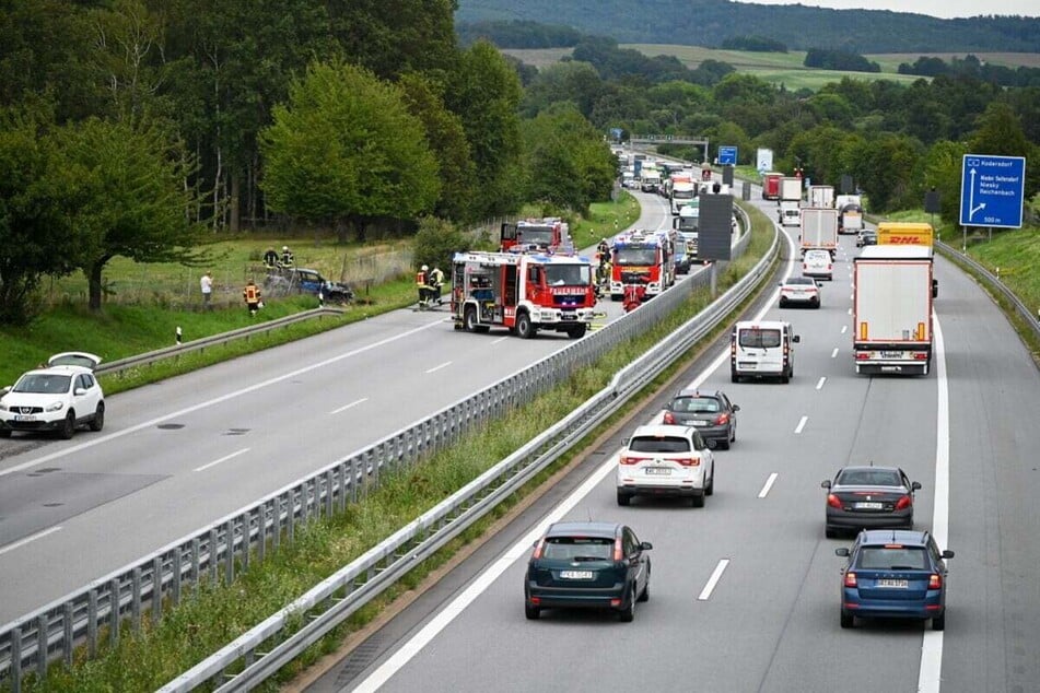 Auf der Autobahn in Richtung Dresden ging nichts mehr.