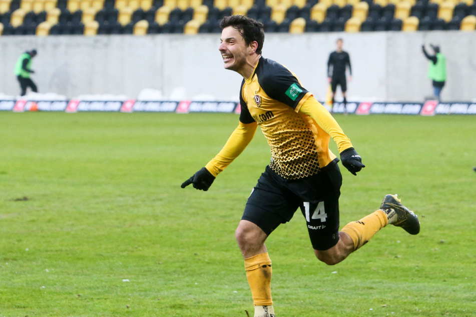 Philipp Hosiner ist einer von wenigen Startelf-Dynamos aus dem Hinspiel, der auch am Samstag in Zwickau von Beginn an starten könnte.