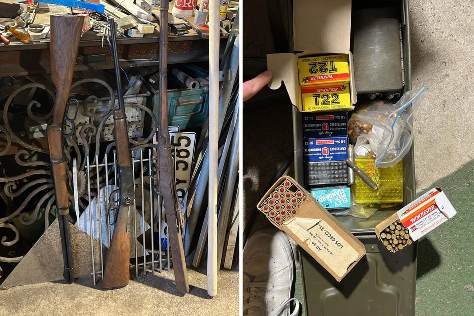Ebenfalls im Besitz des 77-Jährigen: verschiedenen Gewehre und Munition.