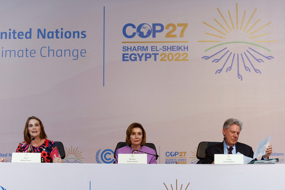 US House Speaker Nancy Pelosi was also present at COP27.