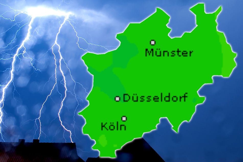 Es wird ungemütlich in NRW: Ausgerechnet während des EM-Spiels Deutschland gegen Dänemark sollen heftige Gewitter aufziehen!