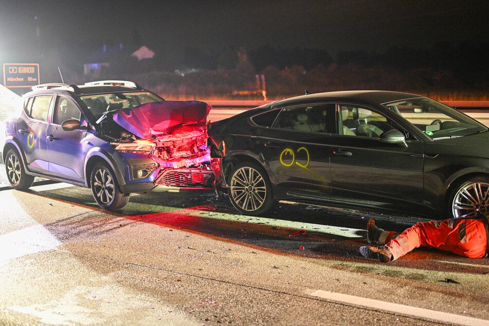 100 Meter weiter ereignete sich ein weiterer Unfall.