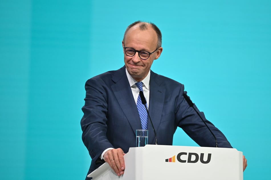 Bundeskanzler Friedrich Merz spricht beim CDU-Bundesparteitag.