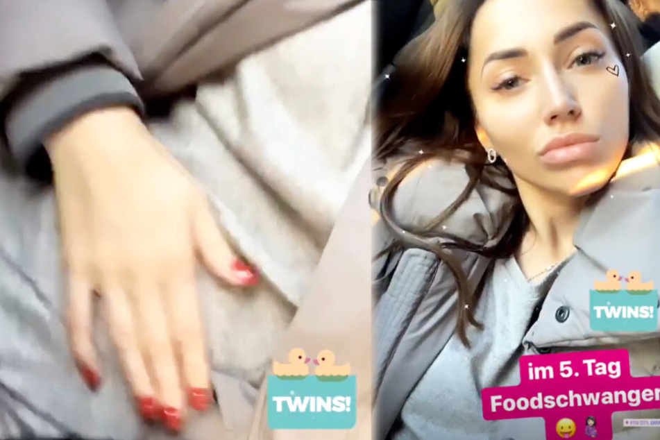 Die Montage zeigt zwei Screenshots aus einer Instagram-Story von Anastasiya Avilova.