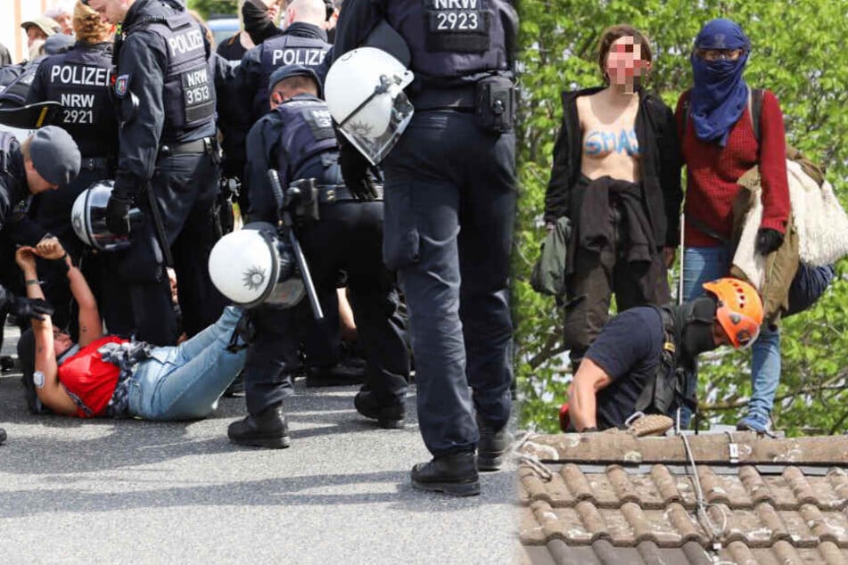 Polizei räumt besetztes Tagebau-Haus in Morschenich