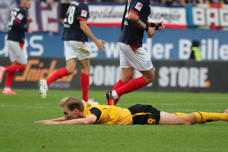 In Kiel hatten Vincent Vermeij (32, am Boden) und Co. genügend Chancen, um selbst zu treffen. Am Ende verlor Dynamo 0:3.